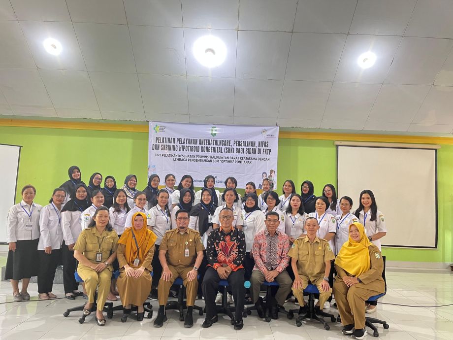 Pembukaan Pelatihan Pelayanan Antenatal Care (ANC), Persalinan, Nifas dan Skrining Hipotiroid Kongenital (SHK) Bagi Bidan di FKTP Kerjasama UPT Pelatihan Kesehatan Provinsi Kalimantan Barat dengan Lembaga Pengembangan SDM Optimis Pontianak